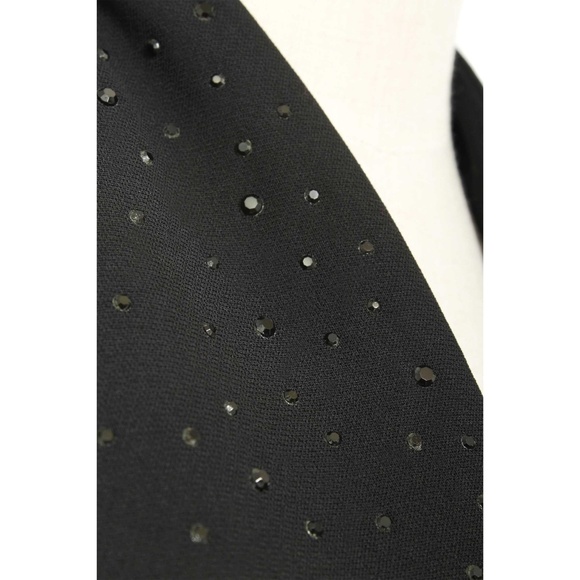 JONES NEW YORK Black Cocktail Evening Dress with Attached Embellished Jacket - Picture 6 of 6